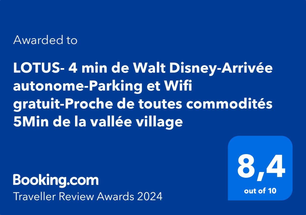 Lotus- 4 Min De Walt Disney-Arrivee Autonome-Parking Et Wifi Gratuit-Proche De Toutes Commodites 5Min De La Vallee Village Chessy  Buitenkant foto